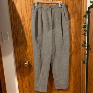 Vintage 100% Wool Houndstooth Trouser Pants